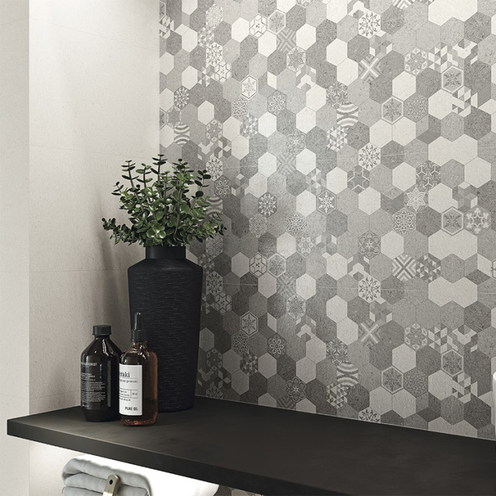Grandiose Active White Slim Ceramic Wall Tile 30x90cm